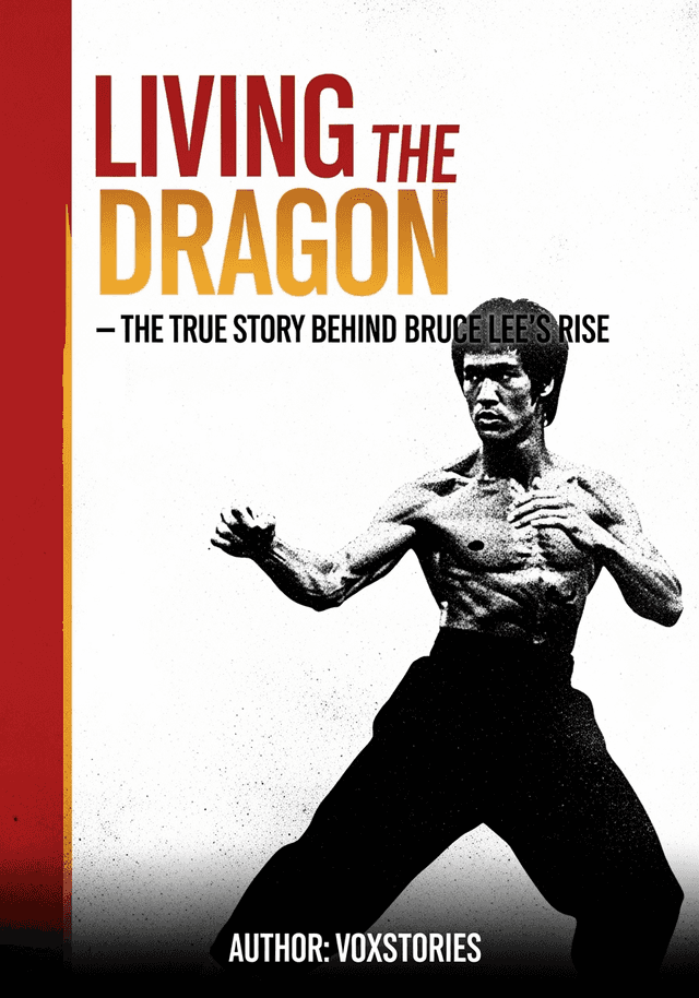 Living the Dragon: The True Story Behind Bruce Lee's Rise - AI generated book cover